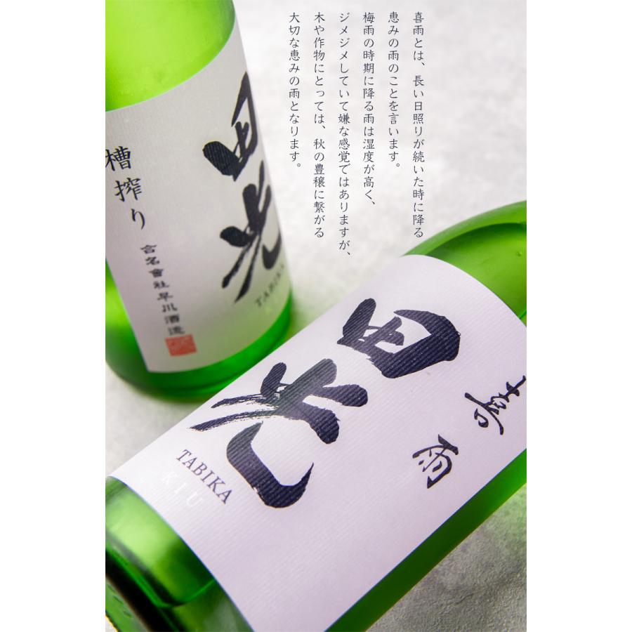 田光 喜雨 槽搾り 瓶火入 1800ml 日本酒 早川酒造醸 三重県菰野 【クール便指定】｜jizake-mie｜03