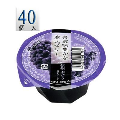 アルプス 果実味豊かな寒天ゼリー 信州ぶどうゼリー コンコード ×40個