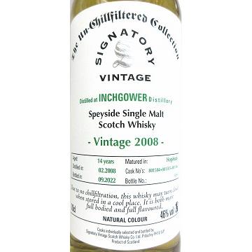 インチガワー 14年 2008 700ml 60.4%【E4】 インチガワー 14年 フローラ&フォーナ 700ml | 三代目 酒やしも