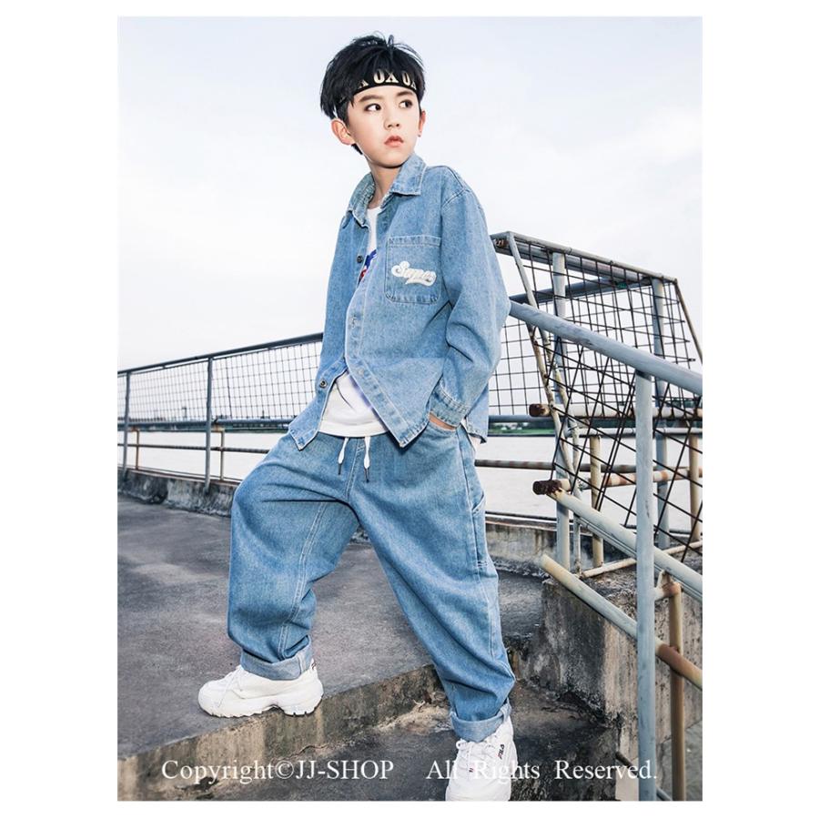 デニムシャツ ダンス衣装 セットアップ 男の子 女の子 トップス ガールズ ジャッズ ヒップホップ デニムパンツ ジーンズ キッズ ダンスウェア Hiphop L2 Dance657 Jj Shop 通販 Yahoo ショッピング