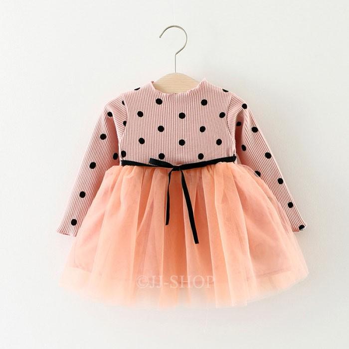 ベビードレス 結婚式 新生児 ベビー服 ワンピース 赤ちゃん セレモニードレス 子供ドレス カラードレス カジュアル ワンピース ドット 70 80 90 100 L2 Dress25 Jj Shop 通販 Yahoo ショッピング