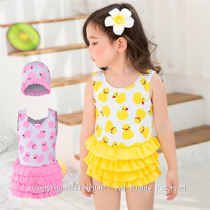 フリル 女の子用水着 可愛い 水着 女の子 ワンピース水着 子ども水着 キッズ水着 日焼け防止 Uvカット 透けない 裏地付 海 プール 水泳 スイミング L2 Swim56 Jj Shop 通販 Yahoo ショッピング