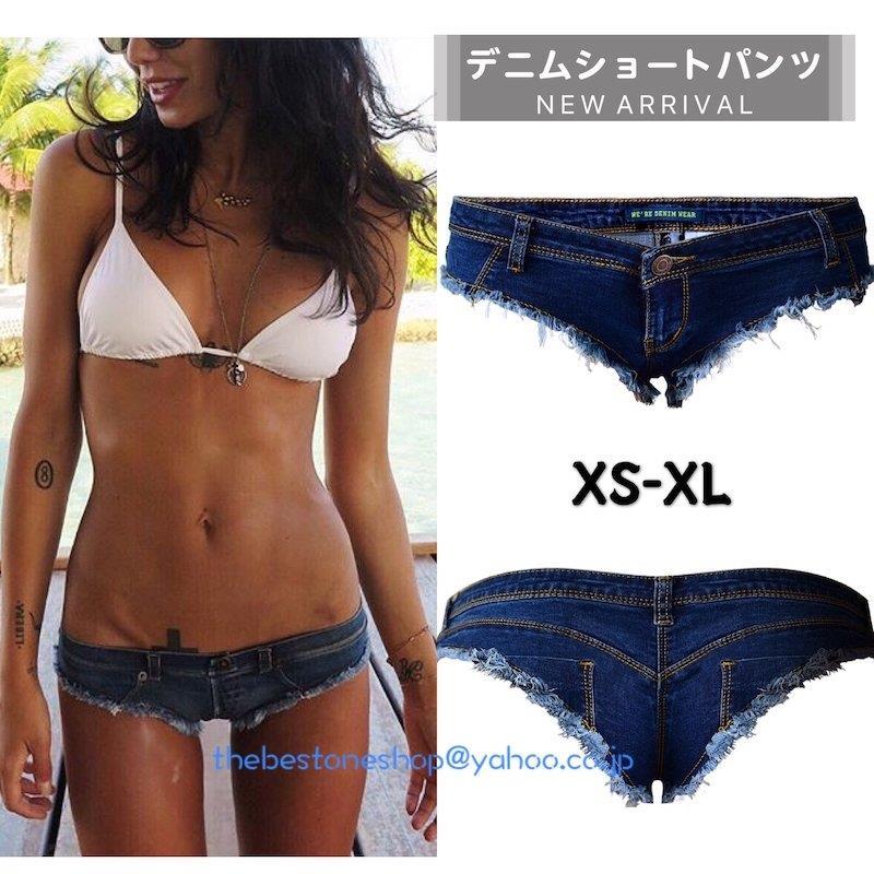デニムショートパンツ レディース ボトムス 極浅 ビキニタイプ マイクロミニ短パン ホットパンツ セクシーTバック ビーチパンツ ローライズ 水着  美尻 タイト :wi-0701s-98sa113:JJ-SHOP - 通販 - Yahoo!ショッピング
