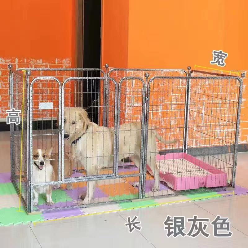 犬 ケージ ペットサークル スチール製 ペットフェンス 犬ゲージ ドア付き DIY 脱走防止柵 侵入防止 大型犬用 ゲート 中型犬 留守番 取付け簡単 スチール製