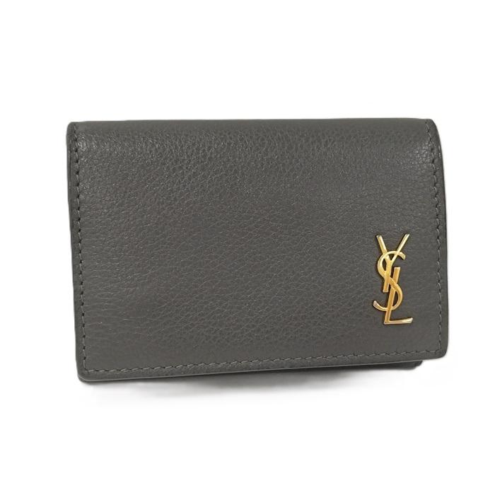 SAINT LAURENT オリガミ タイニーウォレット 三つ折り財布 レザー  