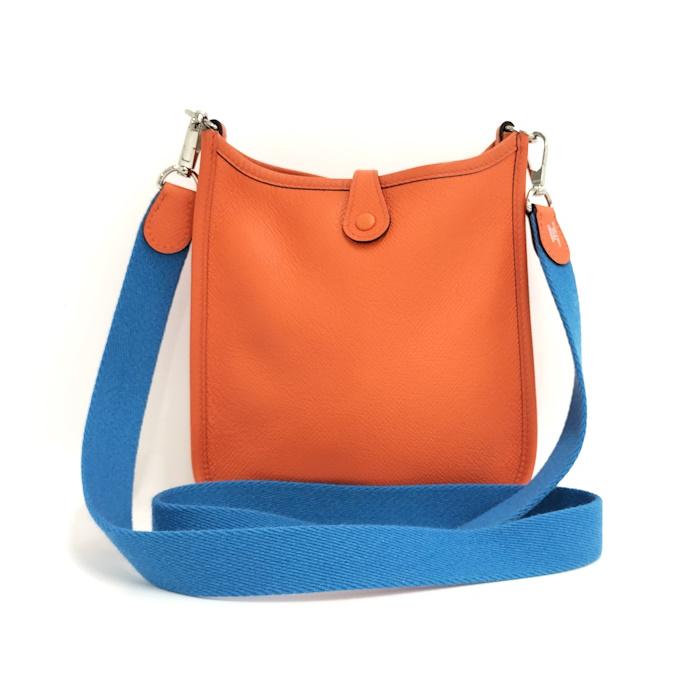 HERMES ショルダーバッグ エブリンTPM A刻印 レザー オレンジ HERMES（エルメス） ショルダーバッグ エブリンTPM A刻印 レザー