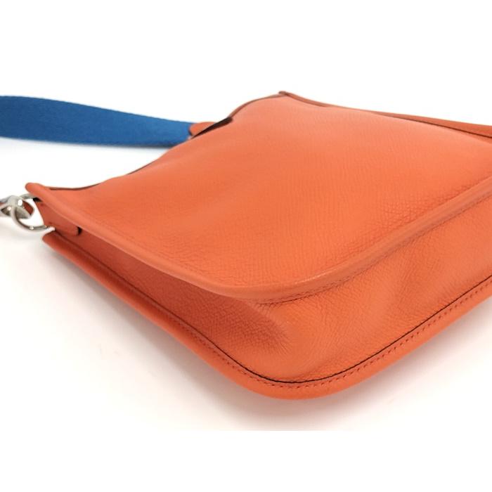 HERMES ショルダーバッグ エブリンTPM A刻印 レザー オレンジ HERMES（エルメス） ショルダーバッグ エブリンTPM A刻印 レザー