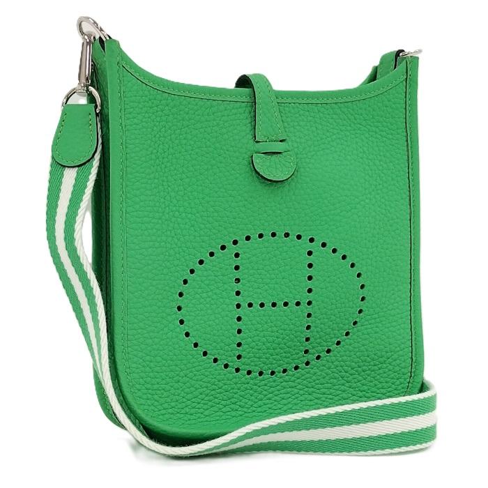 HERMES エブリン 16 TPM ショルダーバッグ シルバー金具 レザー 