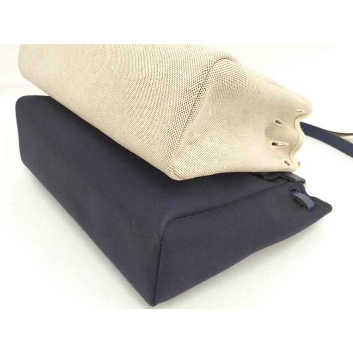 HERMES エールバッグ 2WAYショルダーバッグ ネイビー □F刻印