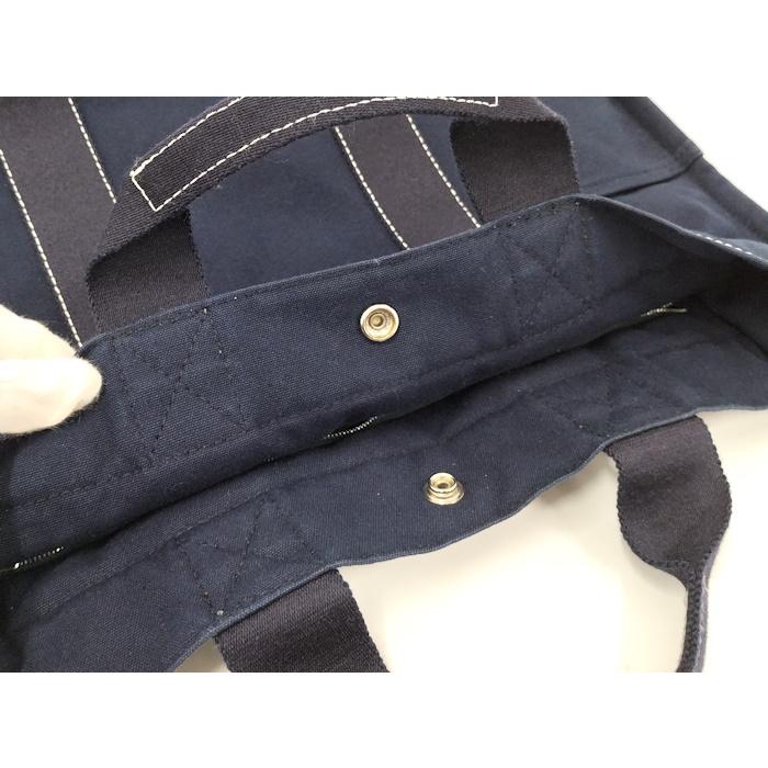 HERMES（エルメス） ドーヴィルMM ハンドバッグ キャンバス ネイビー