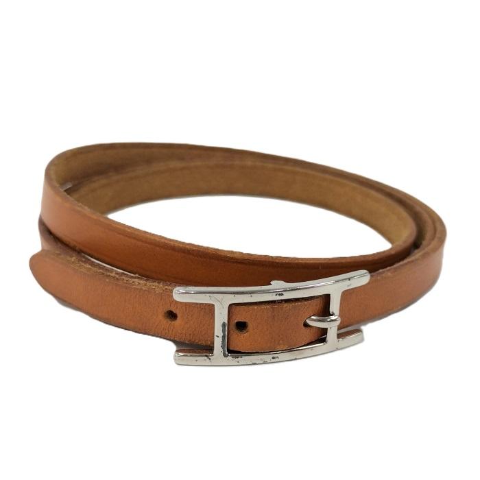 HERMES（エルメス） ブレスレット アピ3 レザー ブラウン □D刻印 : JJ