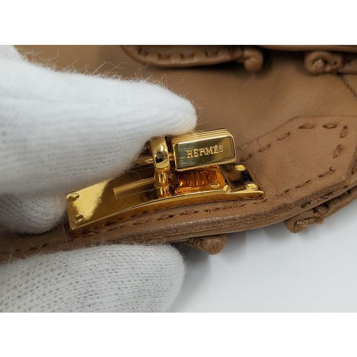 HERMES（エルメス） グローブ ケリー ブラウン レザー : JJ