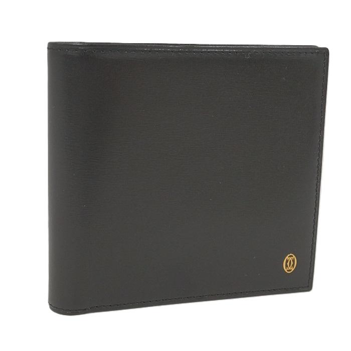 新品未使用 Cartier パシャ ドゥ カルティエ ブラック 長財布 Cartier 二つ折り長財布 パシャ ドゥ カルティエ レザー ブラック