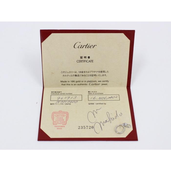 カルティエ Cartier ペンダントトップ ミニラブ K18WG ホワイト