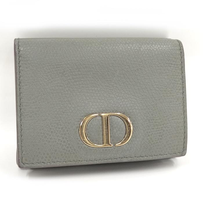 中古】Christian Dior 30 モンテーニュ コンパクトウォレット 三 