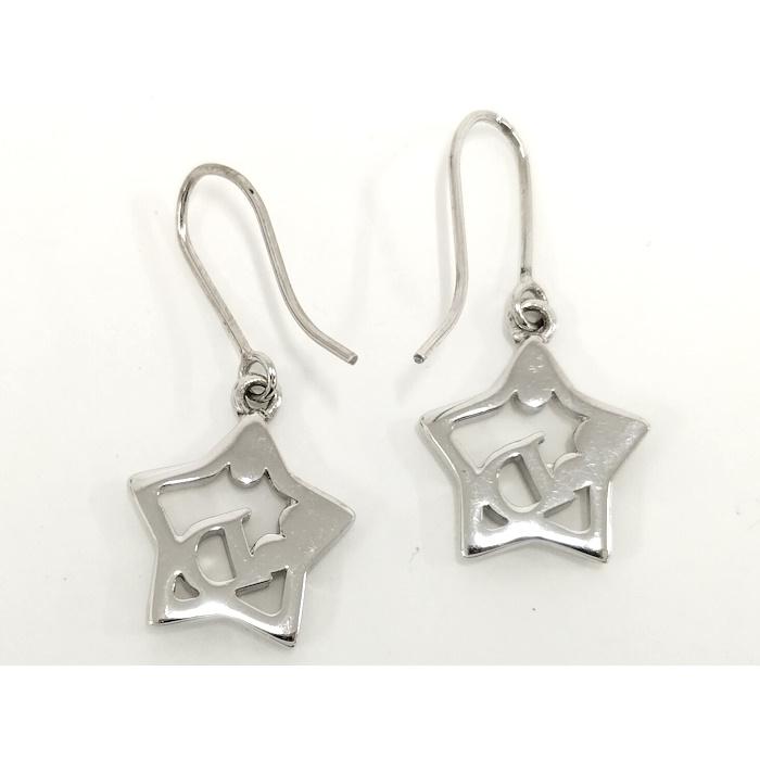 Christian Dior 1粒ラインストーン付きスターモチーフピアス　美品 Christian Dior（クリスチャン・ディオール） ピアス スターモチーフ