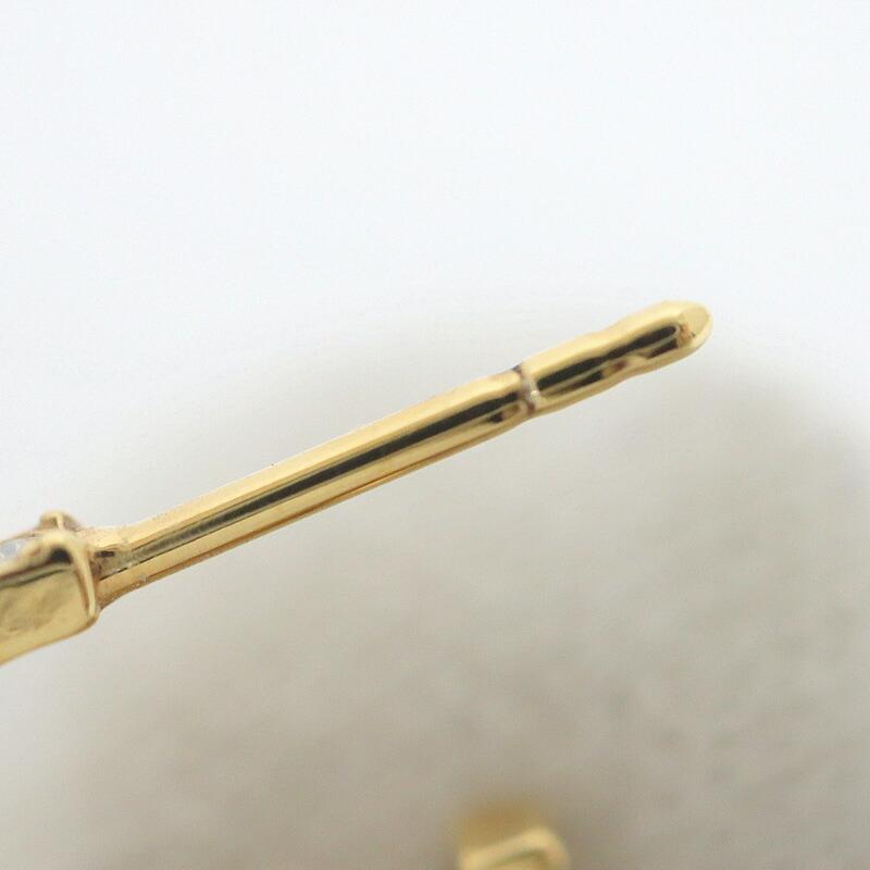 DIOR ディオール CLAIR D LUNE スイング・ピアス GP×ラインストーン
