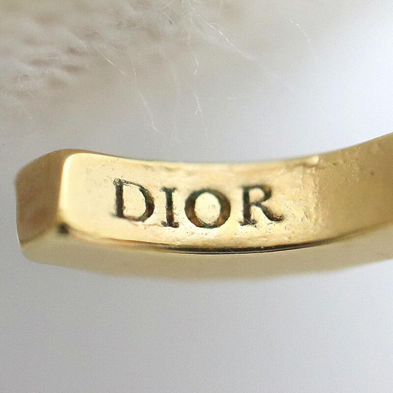 DIOR ディオール CLAIR D LUNE スイング・ピアス GP×ラインストーン