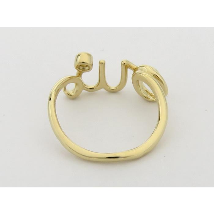 Christian Dior 【中古】Dior OUI リング 指輪 K18YG 1Pダイヤ Christian Dior 【中古】Dior OUI リング 指輪 K18YG 1Pダイヤ