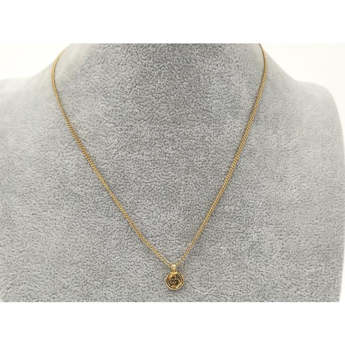Christian Dior ネックレス ロゴモチーフ メッキ ゴールド : JJ