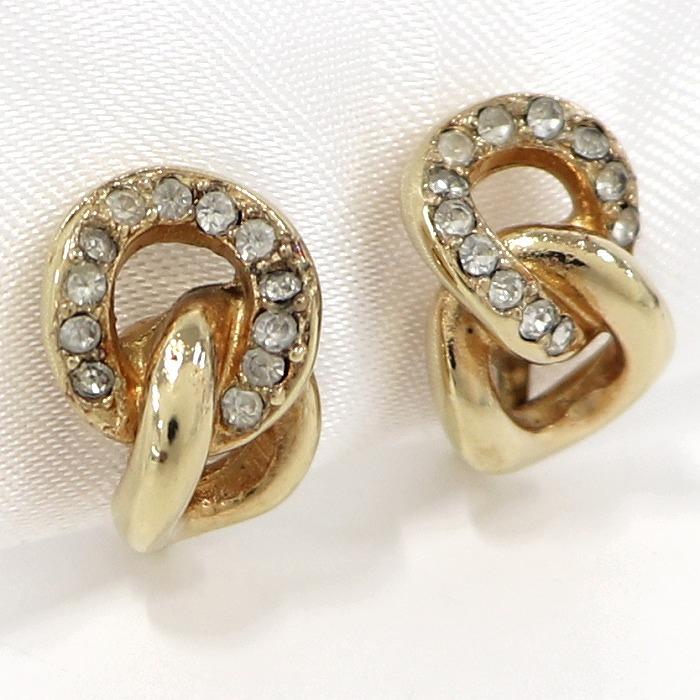 Christian Dior 【中古】クリスチャン ディオール イヤリング メッキ  