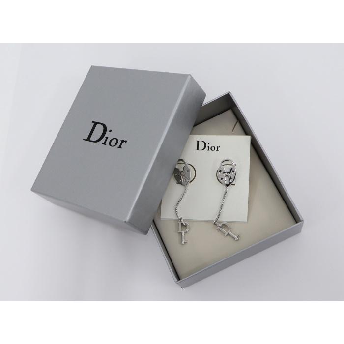 Christian Dior 【中古】Christian ピアス ハート パドロック 錠
