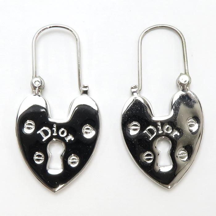 Christian Dior 【中古】クリスチャン ディオール ピアス ハート 
