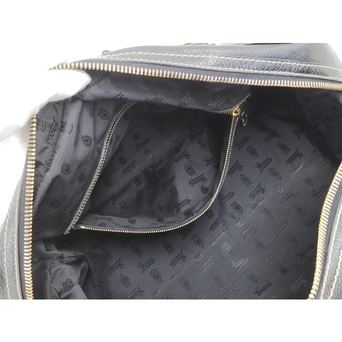 【中古】GUCCI ボストンバッグ アヴィアトリックス レザー ブラック 186232｜jjcollection2008｜08