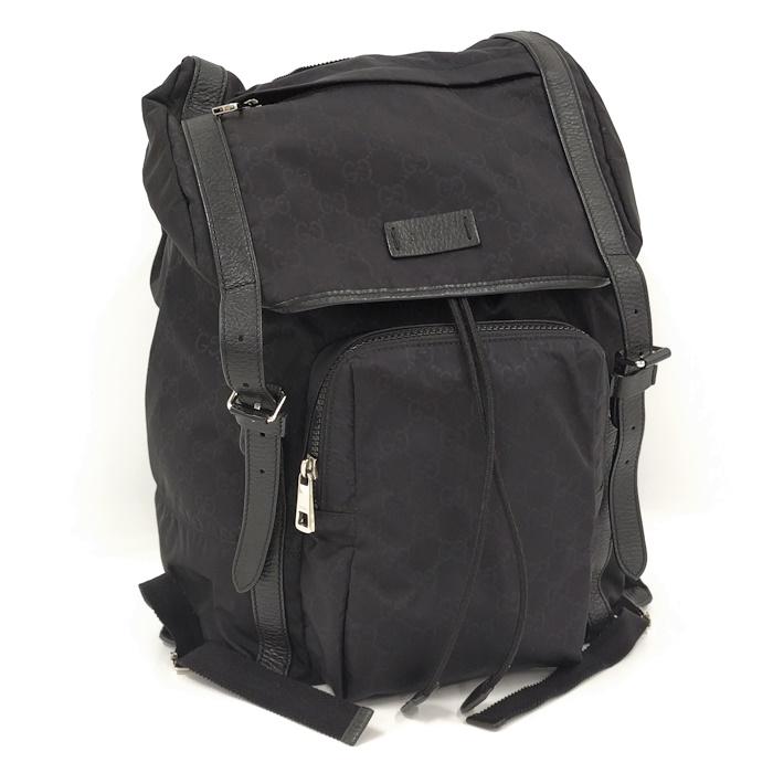 GUCCI 【中古】GUCCI リュックサック バックパック GG柄 ナイロン 