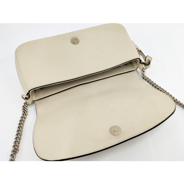GUCCI ソーホーSOHOレザーショルダーバッグインターロッキング 美品 GUCCI ソーホー チェーン ショルダーバッグ インターロッキングG
