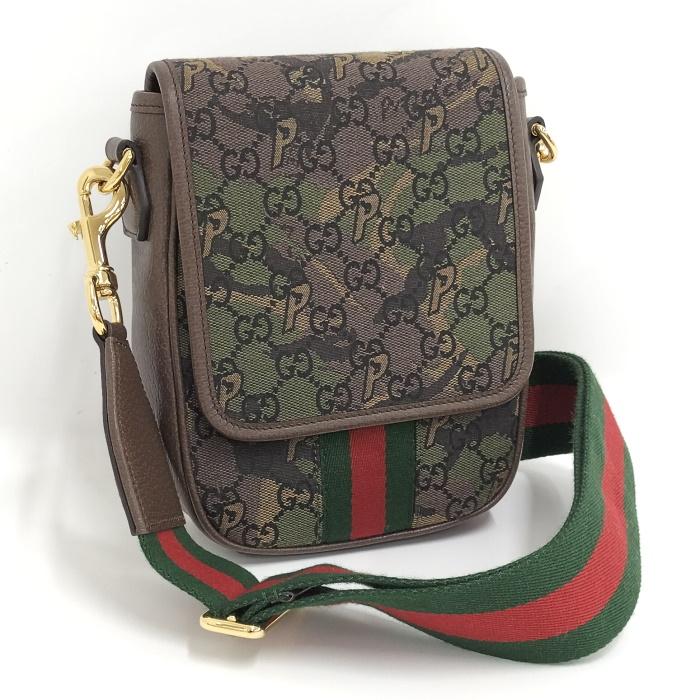 GUCCI 【中古】GUCCI ショルダーバッグ シェリーライン GGキャンバス 