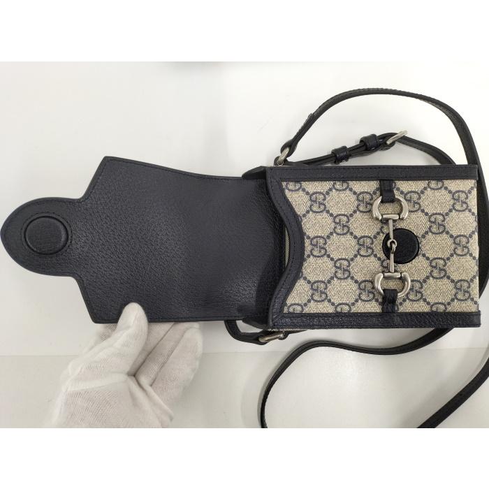 GUCCI 【中古】GUCCI ショルダーポーチ ホースビット 1955 ミニバッグ  