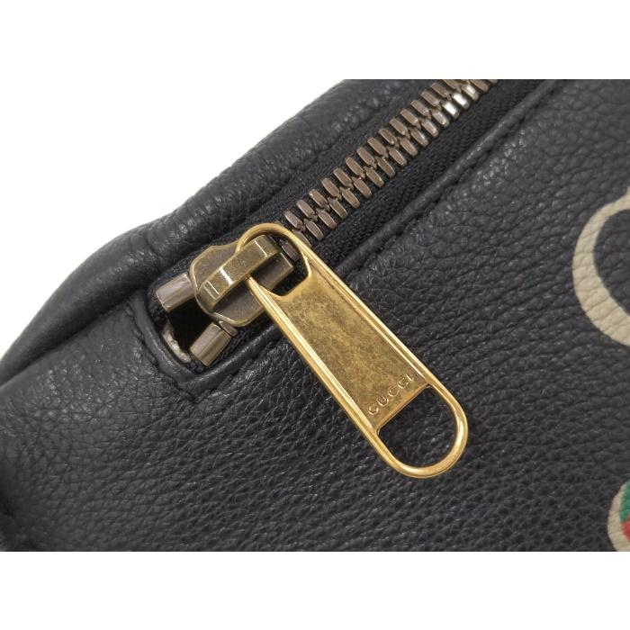 GUCCI 【中古】GUCCI ボディバッグ シェリーライン ロゴプリント 