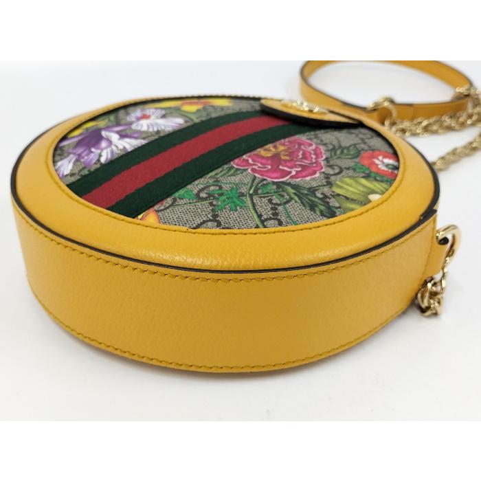[GUCCI]ショルダーバック GUCCI チェーン ショルダーバッグ フローラ ロゴ フラワー