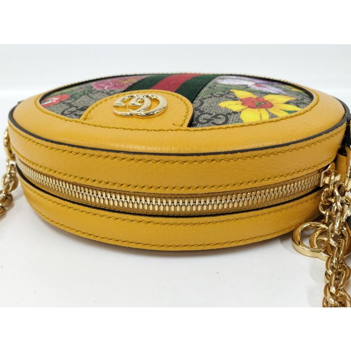GUCCI（グッチ） チェーン ショルダーバッグ フローラ ロゴ フラワー