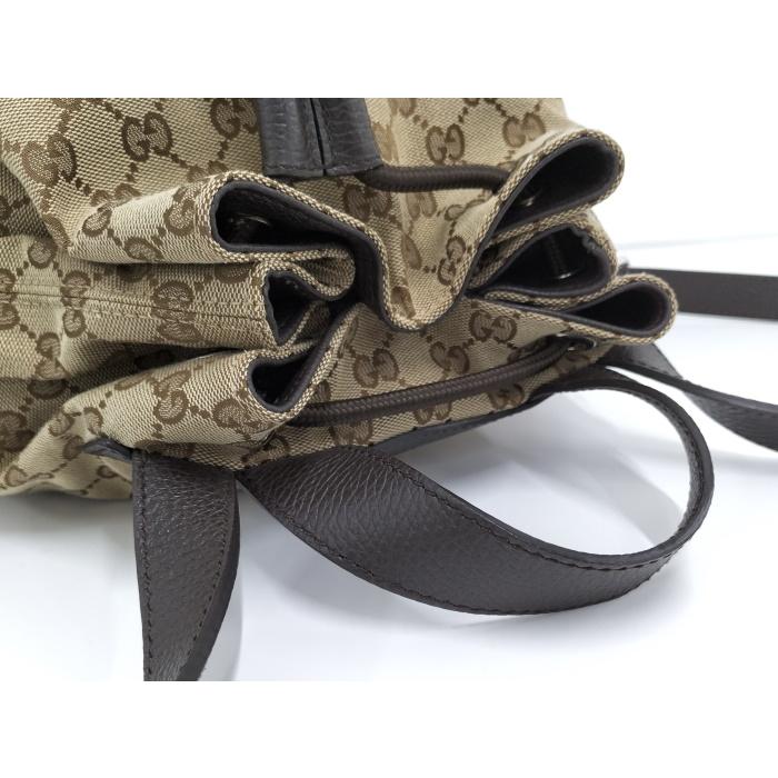 【中古】GUCCI リュックサック ロゴ GGキャンバス ベージュ 449175｜jjcollection2008｜08