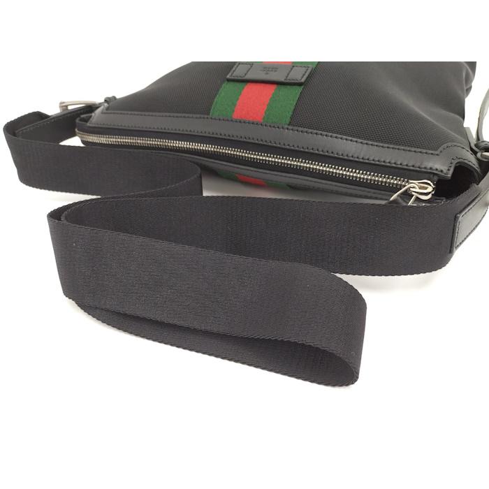 【セール】GUCCI キャンバス ショルダーバッグ 631199 GUCCI ショルダーバッグ キャンバス シェリー ブラック 631199