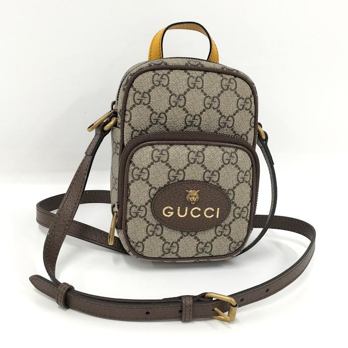 GUCCI ネオヴィンテージ ショルダーバッグ GGスプリーム PVC レザー  