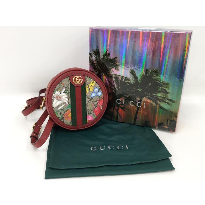 GUCCI オフィディア ミニ バックパック GGフローラ レザー PVC レッド  