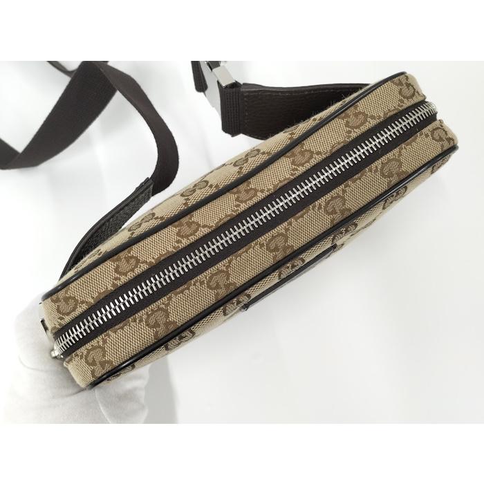 GUCCI（グッチ） ウエストバッグ ボディバッグ GGキャンバス ブラウン