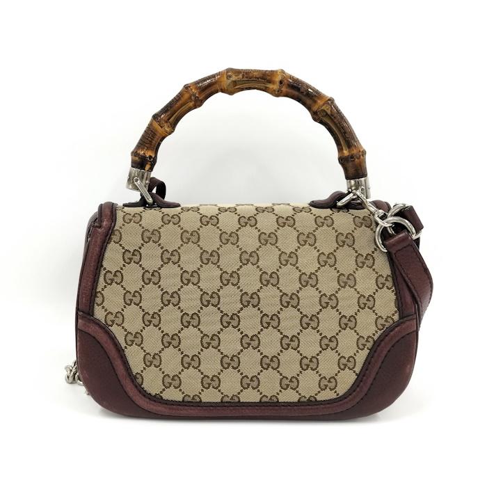 GUCCI（グッチ） GUCCI 2WAYショルダーバッグ バンブー GGキャンバス