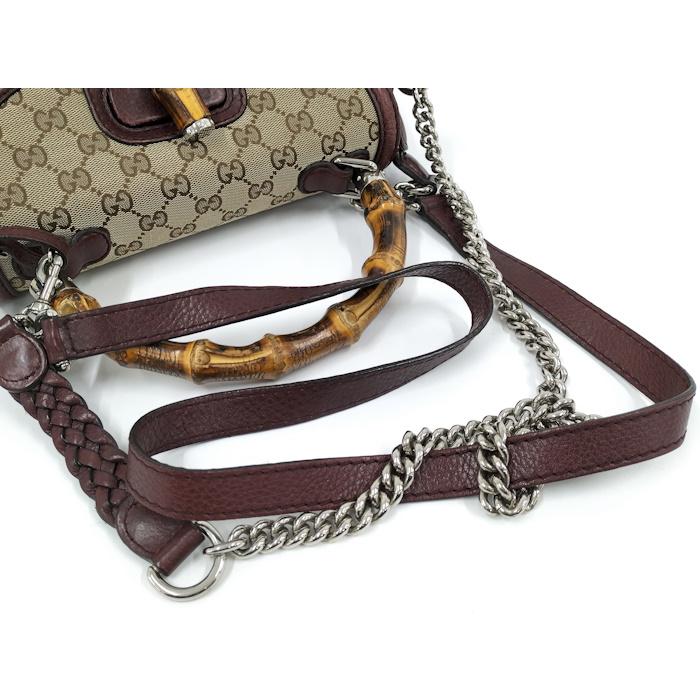 GUCCI（グッチ） GUCCI 2WAYショルダーバッグ バンブー GGキャンバス