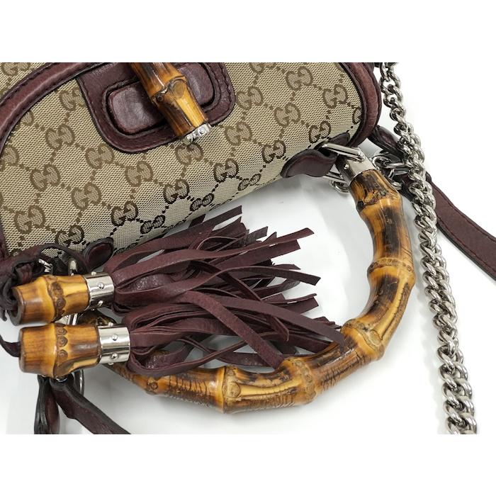 GUCCI（グッチ） GUCCI 2WAYショルダーバッグ バンブー GGキャンバス