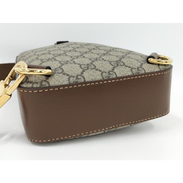 GUCCI ショルダーバッグ GGスプリーム PVC レザー ベージュ