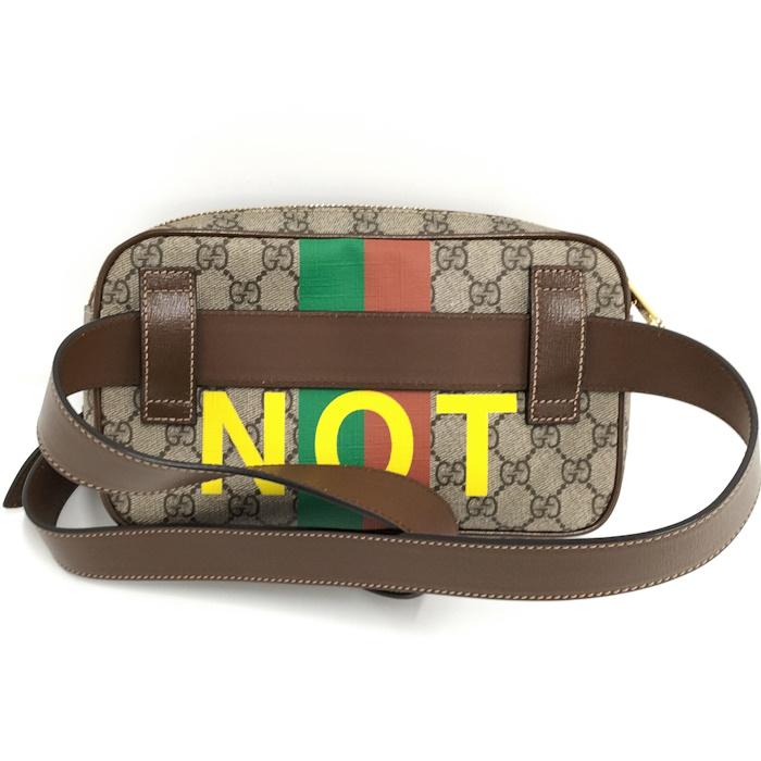 GUCCI（グッチ） ウエストバッグ FAKE NOT GGスプリーム レザー