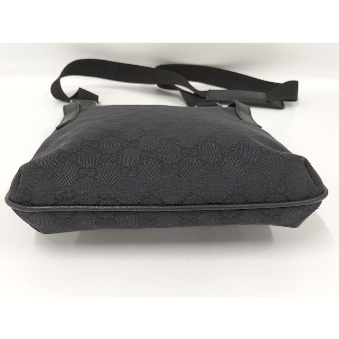 GUCCI ブラック レザー ショルダーバッグ グッチ GUCCI ソーホー ショルダーバッグ レザー ブラック