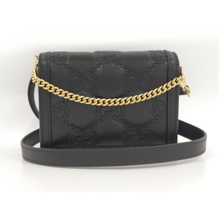 GG GUCCI 2WAY ミニ ショルダーバッグ キルティング レザー GG GUCCI 2WAY ミニ ショルダーバッグ キルティング レザー