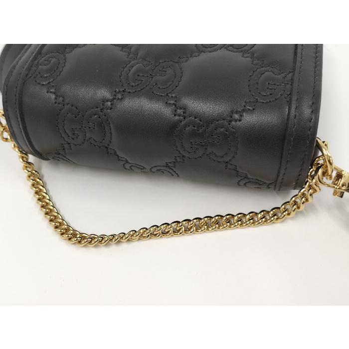 GG GUCCI 2WAY ミニ ショルダーバッグ キルティング レザー GG GUCCI 2WAY ミニ ショルダーバッグ キルティング レザー