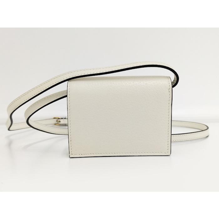 GUCCI レザー ショルダーストラップ ホワイト GUCCI（グッチ） GUCCI adidas コラボ ショルダーウォレット レザー