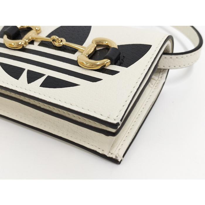 GUCCI（グッチ） GUCCI adidas コラボ ショルダーウォレット レザー
